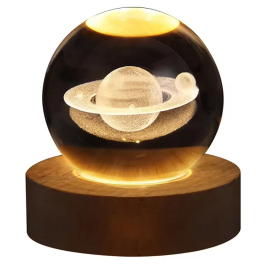 Lámpara bola de cristal 3D