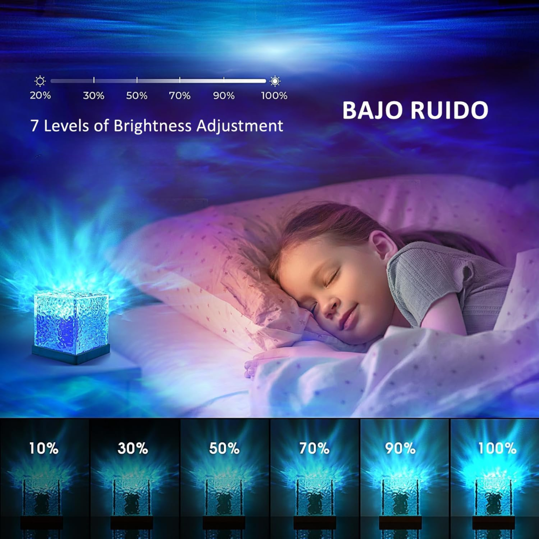 Lámpara de proyector de agua del océano