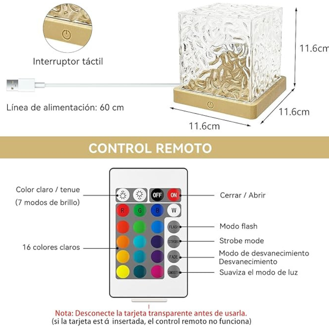 Lámpara de proyector de agua del océano