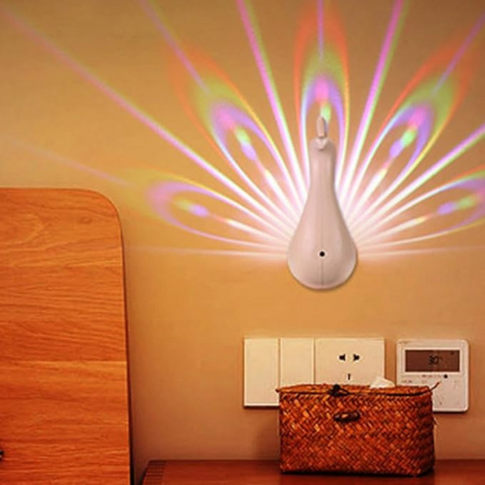 Lámpara proyector de pavo real